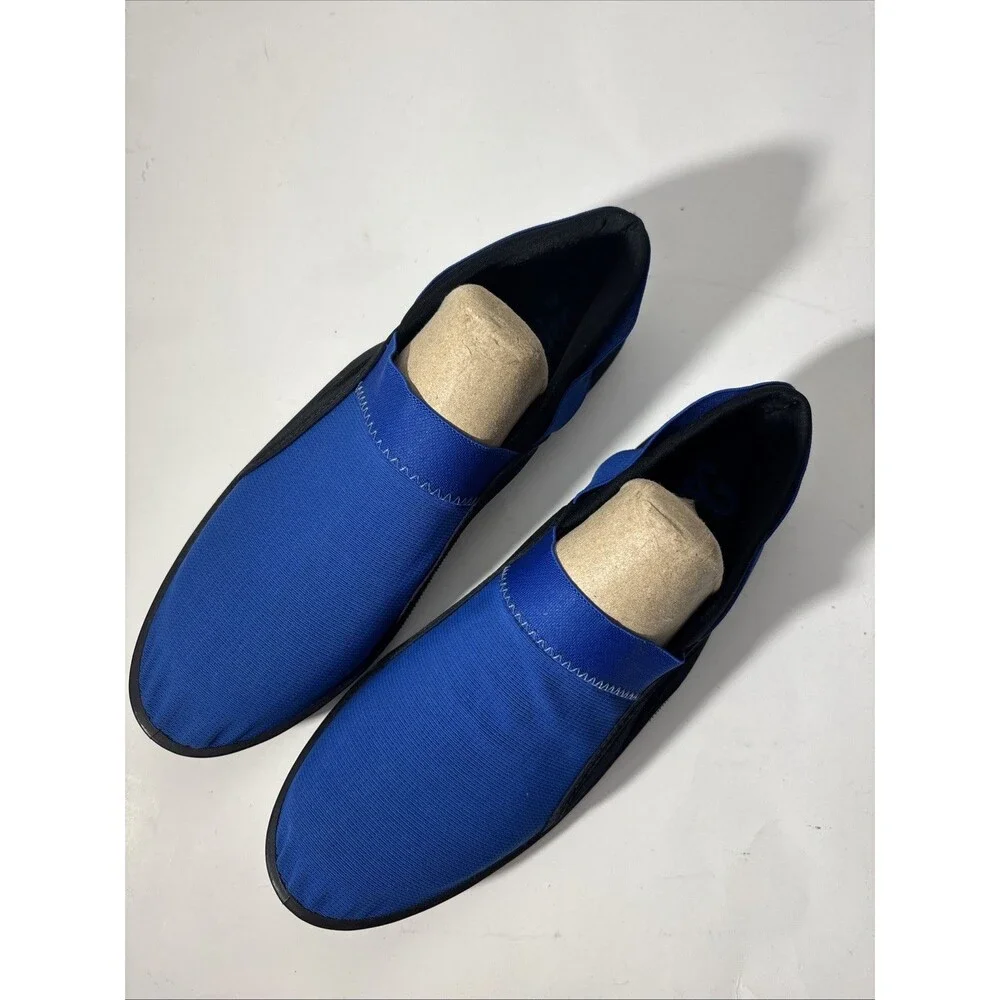 Islander Aqua Socks Shoes Size 8 Blue Black Stretch Fabric SlipOn Packable Beach